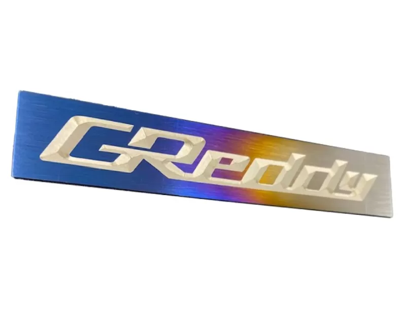 GReddy Performance Optional "Burnt Ti" Titanium GReddy Logo Emblem - 18000201