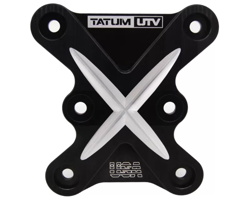 Tatum UTV Radius Rod Plate Black Anodized Can-Am Mavarick X3 2017-2021 - C-101S-B