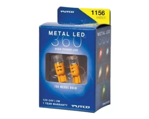 Putco 1156 - Amber Metal 360-LED - 341156A-360