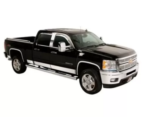 Putco 12-Piece Stainless Steel Rocker Panels Crew Cab 8ft Long Box - 6.25-Inch Wide Ford F-250 | F-350 SuperDuty 1999-2010 - 9751423
