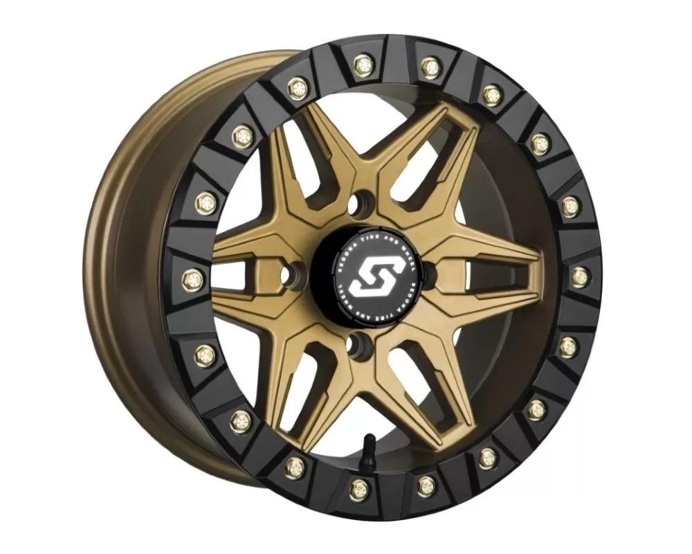Sedona Split 6 Beadlock Wheel 14x7 4x110 5+2 Black|Bronze - A72BZ-47011-52S