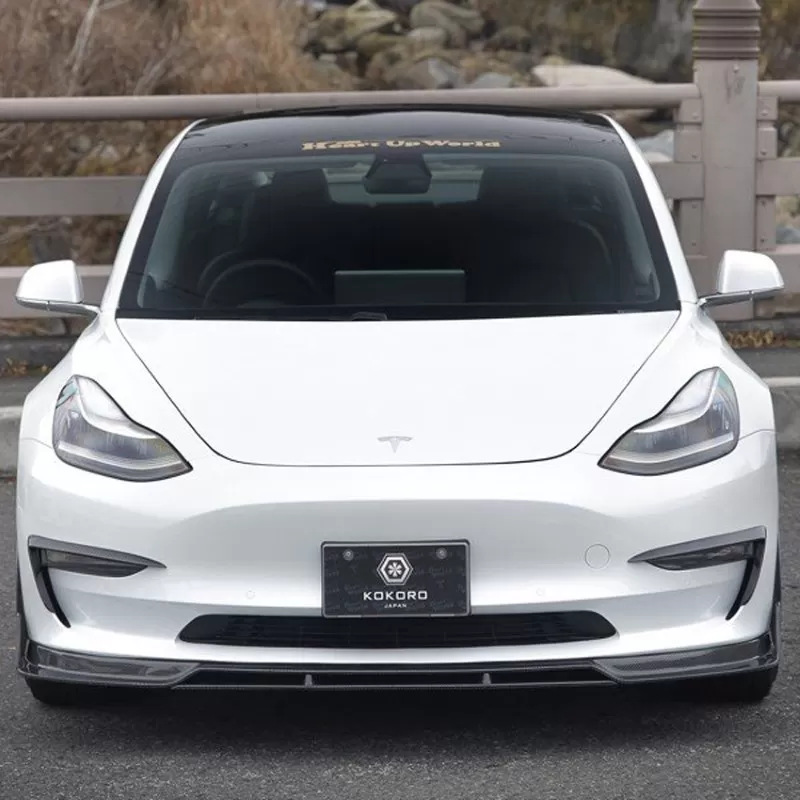 Kokoro Front Spoiler Tesla Model 3 2019+ - HUW-A000041