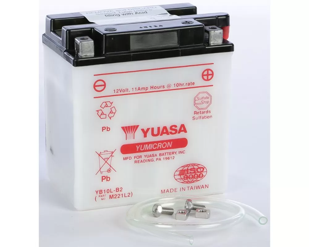 Yuasa Conventional YB10L-B2 Battery Suzuki DR650SE 1996-1997 - YUAM221L2
