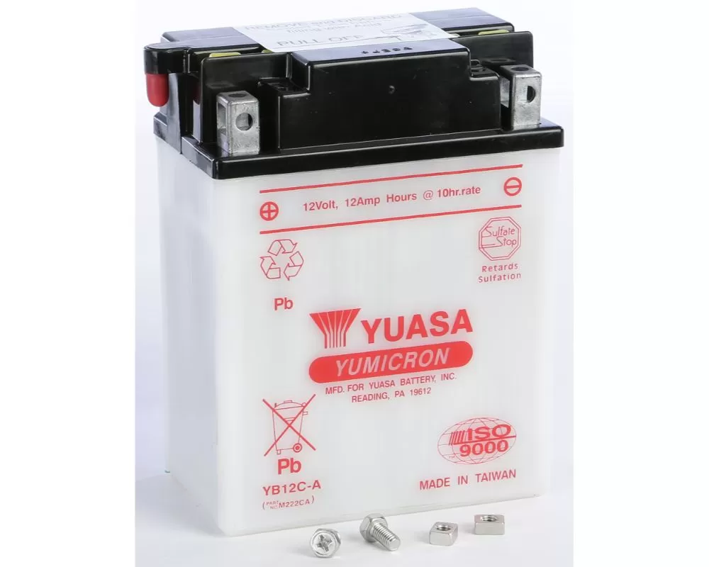 Yuasa Conventional YB12C-A Battery - YUAM222CA