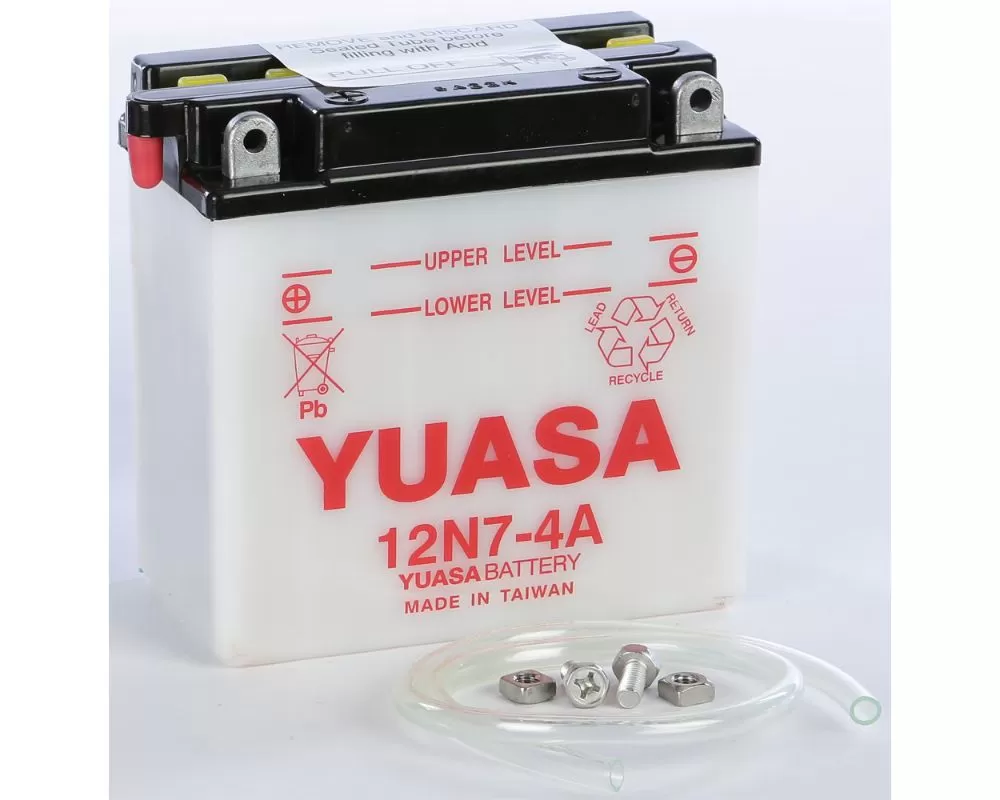 Yuasa Conventional 12N7-4A Battery Suzuki GS400X 1977 - YUAM2274A