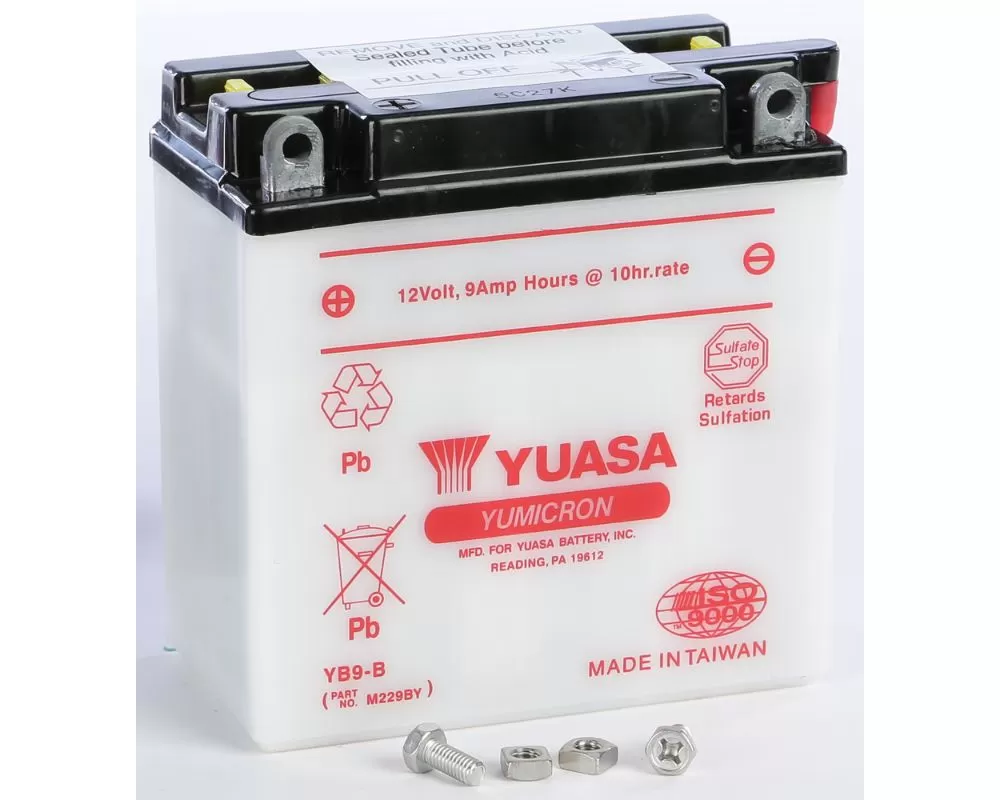 Yuasa Conventional YB9-B Battery Aprilia RS125 2011 - YUAM229BY