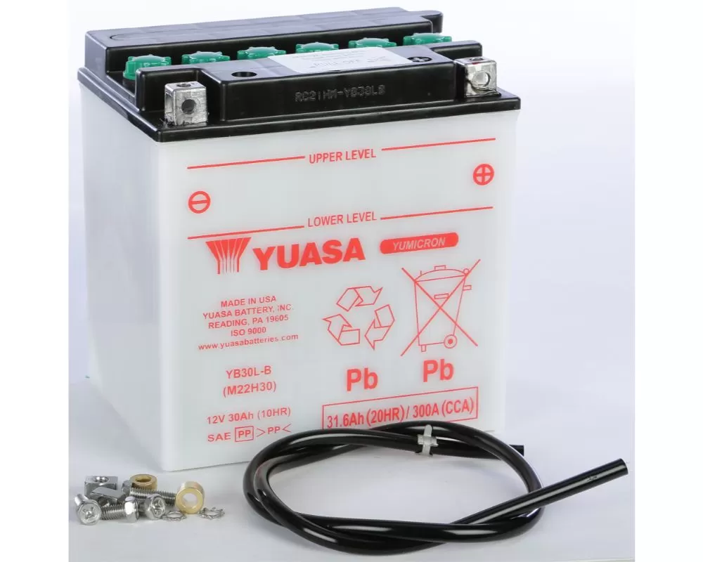 Yuasa Conventional YB30L-B Battery Polaris Ranger 2x4 2002-2003 - YUAM22H30
