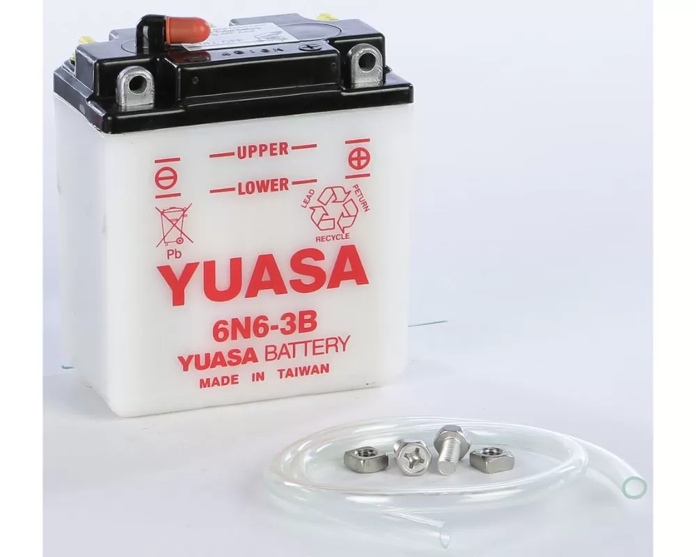 Yuasa Conventional 6N6-3B Battery Honda CB100 Super Sport 1970-1972 - YUAM2660B