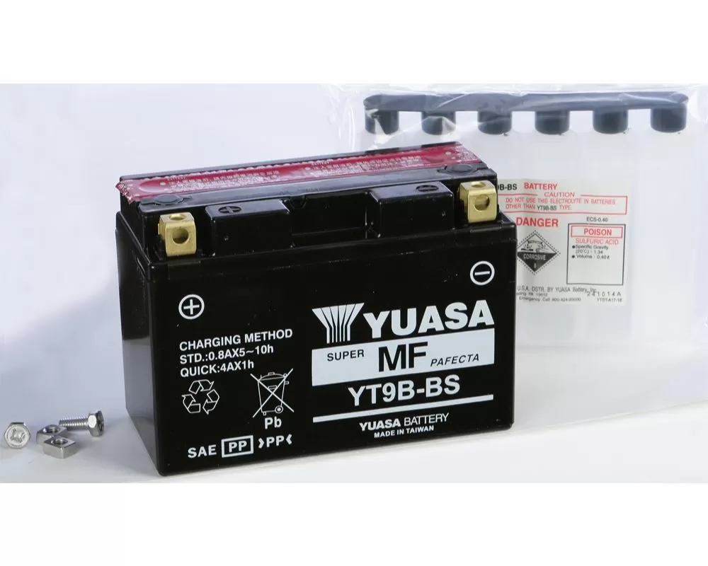 Yuasa Maintenance Free YT9B-BS Battery Yamaha YZF-R7 1999 - YUAM629B4
