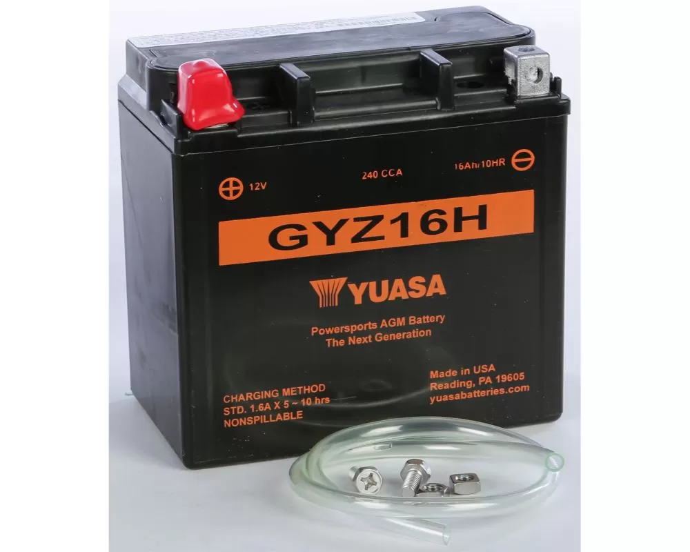 Yuasa Sealed Factory Activated GYZ16H Battery - YUAM716GH