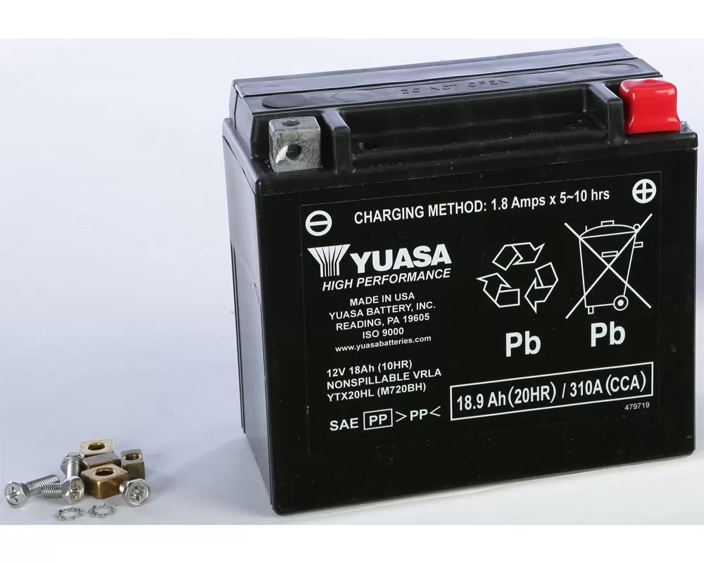 Yuasa Sealed Factory Activated YTX20HL Battery - YUAM720BH
