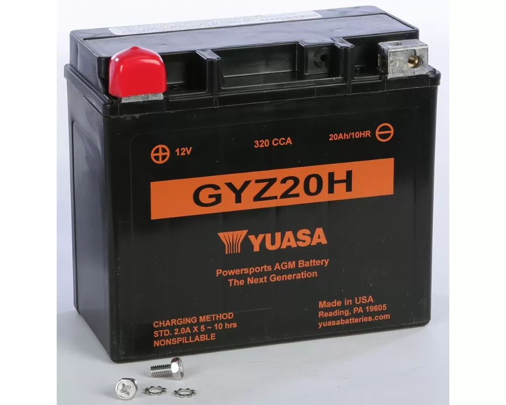 Yuasa Sealed Factory Activated GYZ20H Battery - YUAM72RGH