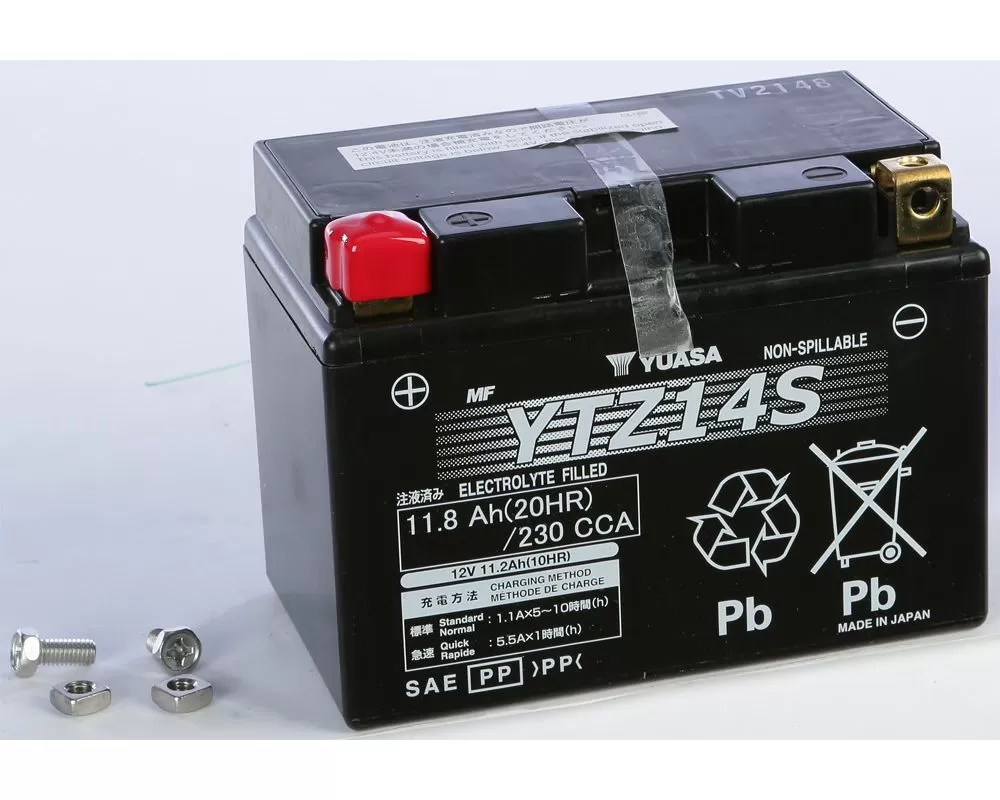 Yuasa Battery YTZ14S Sealed Factory Activated Honda CB1100 2010-2014 - YUAM72Z14