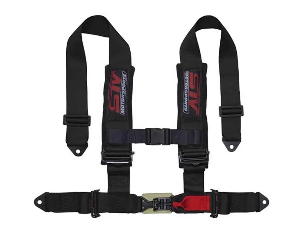 STV Motorsports 4-Point Sewn-In Type Racing Harness - 4-point-2-black-sewn-in