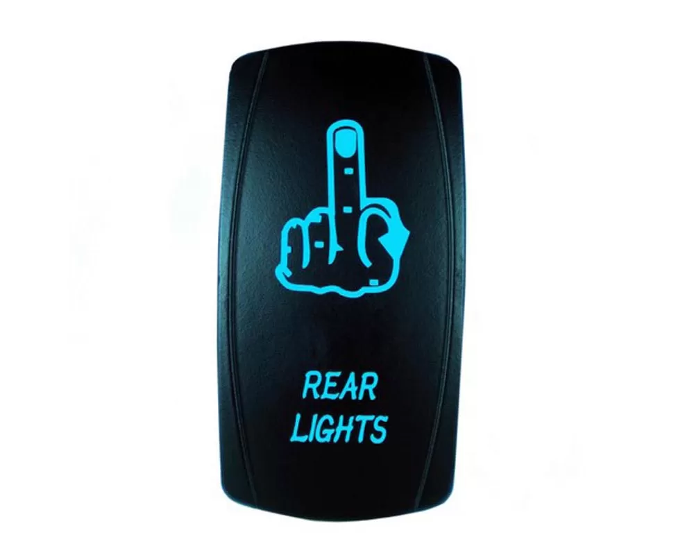 STV Motorsports Rear Lights Middle Finger Laser Rocker Switch - SLR1120
