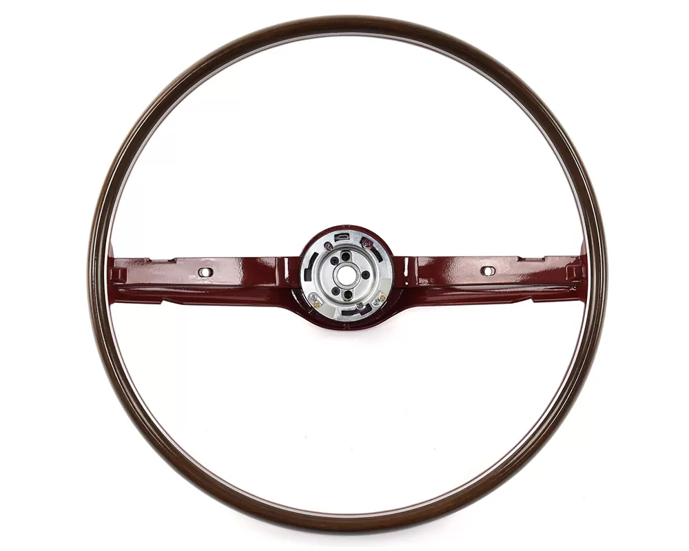 ACP Steering Wheel 2-Spoke Deluxe Woodgrain Red FM-ES008FR - FM-ES008FR