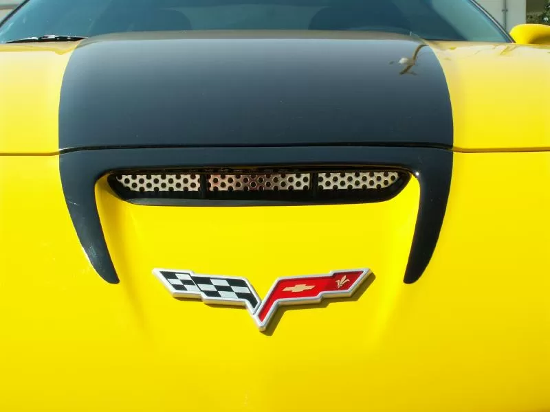 American Car Craft Hood Vent Grilles Perforated Chevrolet Corvette Z06 2006-2013 - ACC-042056