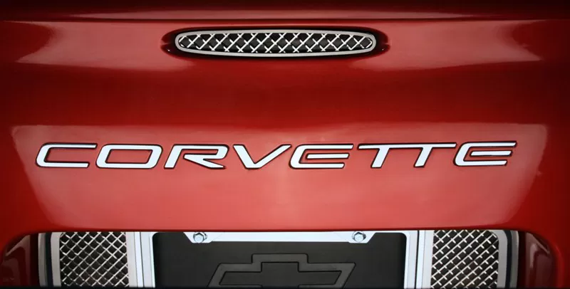 American Car Craft Rear Bumper Letters Polished Corvette GML Chevrolet Corvette 1997-2004 - ACC-032049