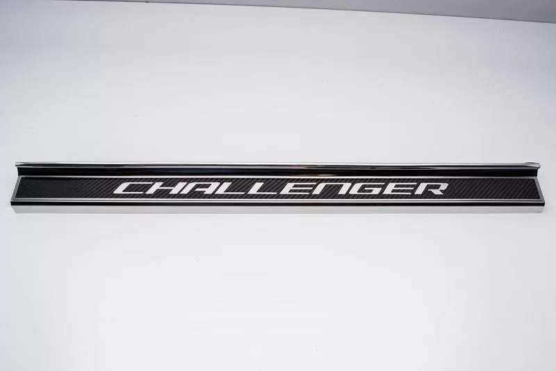 American Car Craft Carbon Fiber Door Sills w/Polished Challenger Inlay Dodge Challenger 2008-2023 - ACC-151046