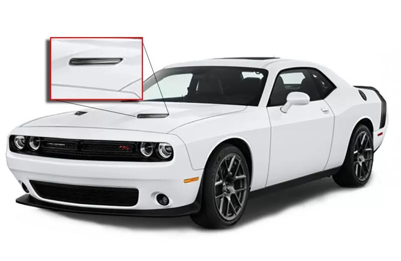 American Car Craft Billet Style Stainless Steel Stock Hood Dodge Challenger SXT | R/T 2015-2019 - ACC-152055