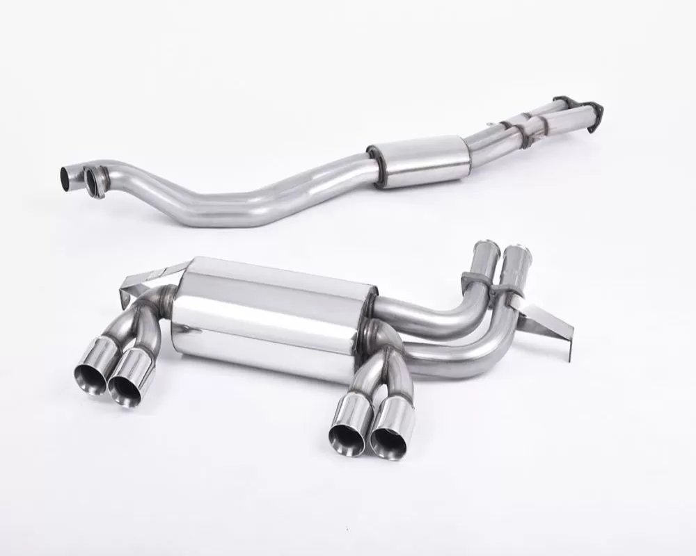 Milltek 2.37 inch Catback Exhaust System w/Quad 80mm Special Style Tips BMW M3 E46 3.2 Coupe 2001-2006 - SSXBM462