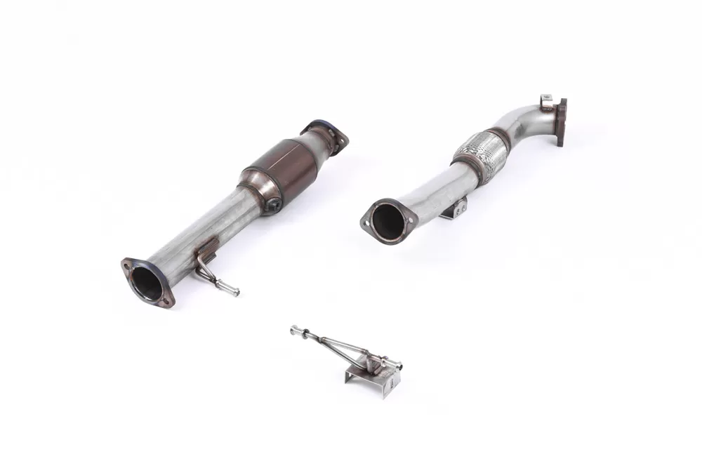 Milltek Large Bore Downpipe and Hi-Flow Sports Cat Ford Focus MK2 RS 2.5T 305PS 2009-2010 - SSXFD082