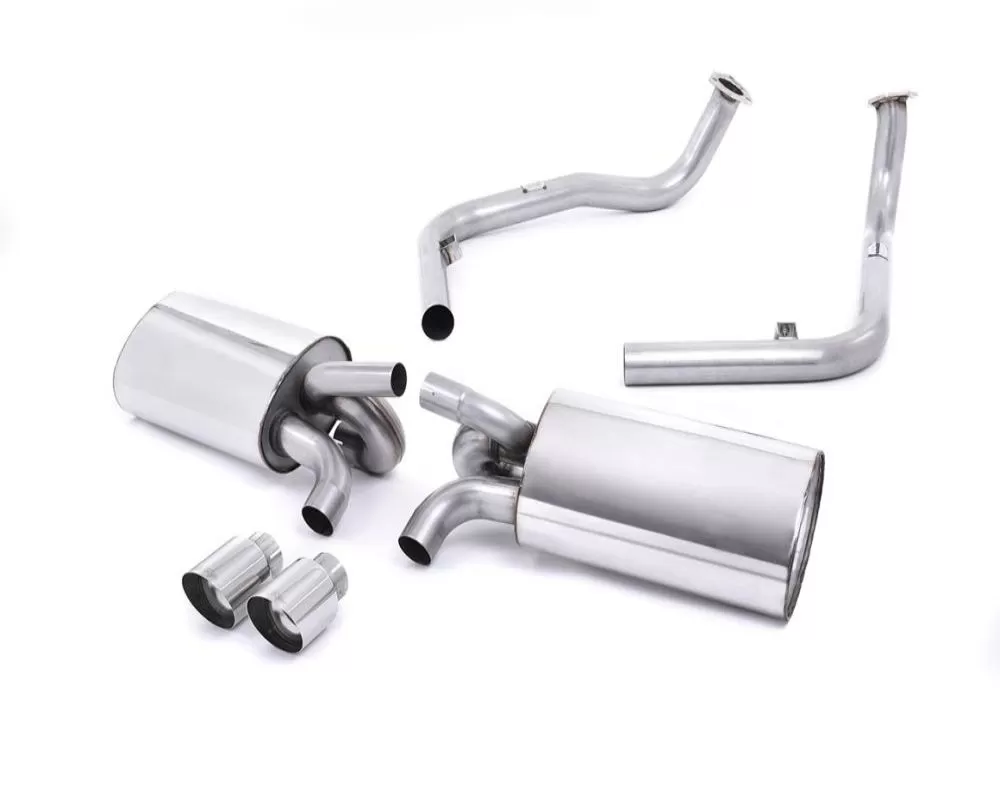 Milltek 2.25 inch Catback Exhaust System Non Resonated with Ceramic Black Twin 90mm Special Style Tips Porsche Boxster S 987 3.4L 2009-2012 - SSXPO116