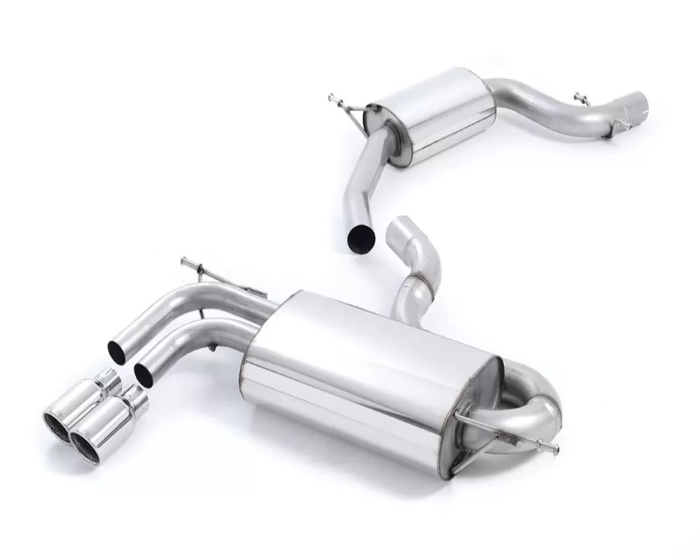 Milltek 2.75 inch Catback Exhaust System Non Resonated with Twin 80mm Jet Style Tips Audi A3 2.0T FSi 2WD Sportback | 3 Door 2004-2012 - SSXVW265