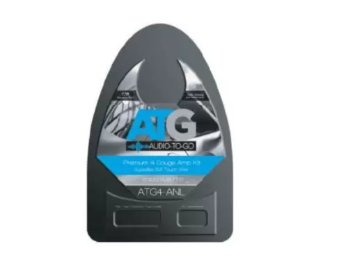 ATG Audio 4 Gauge Soft-Touch Amp Kit W/Anl Fusehol - ATG4ANL