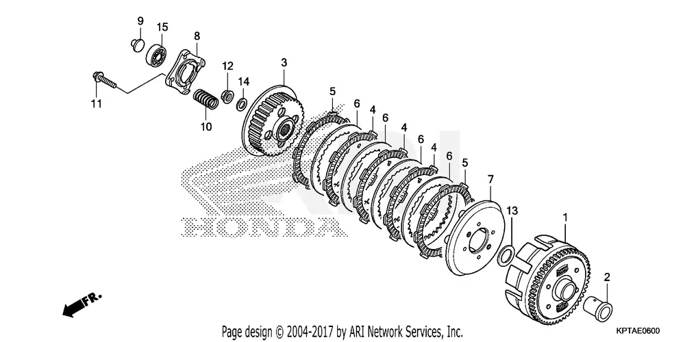 Honda OEM Clutch Outer CLEARANCE - 22100-KRM-852