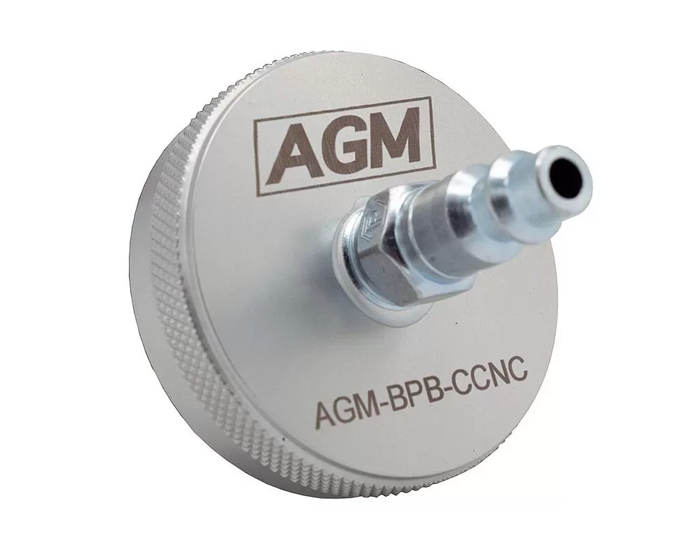 AGM Products CNC Brake Reservoir Cap Silver - AGM-BPB-CCNC