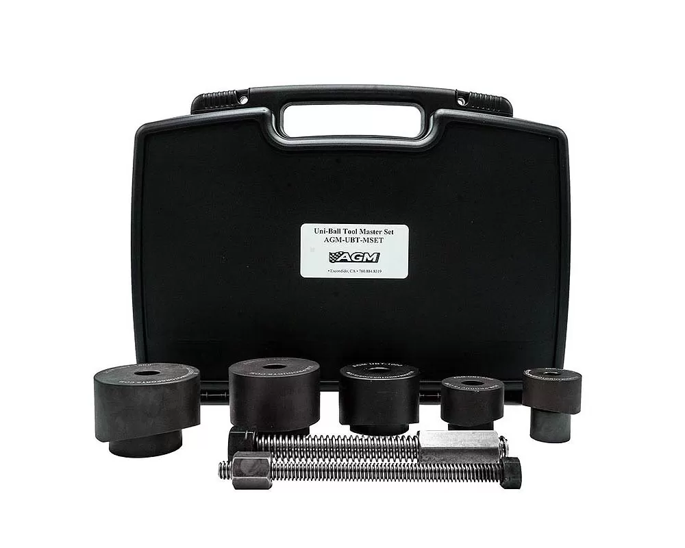 AGM Products Master Uniball Set W/ .750 .875 1.0 1.250 and 1.500 Inch Tools Plus 1-.500 and .750 Inch Screw - AGM-UBT-MSET