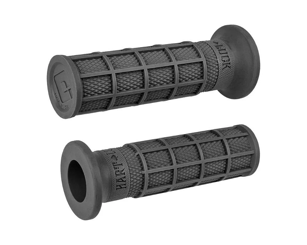ODI Single Ply Waffle Grips Vtwin Graphite - V02FWH
