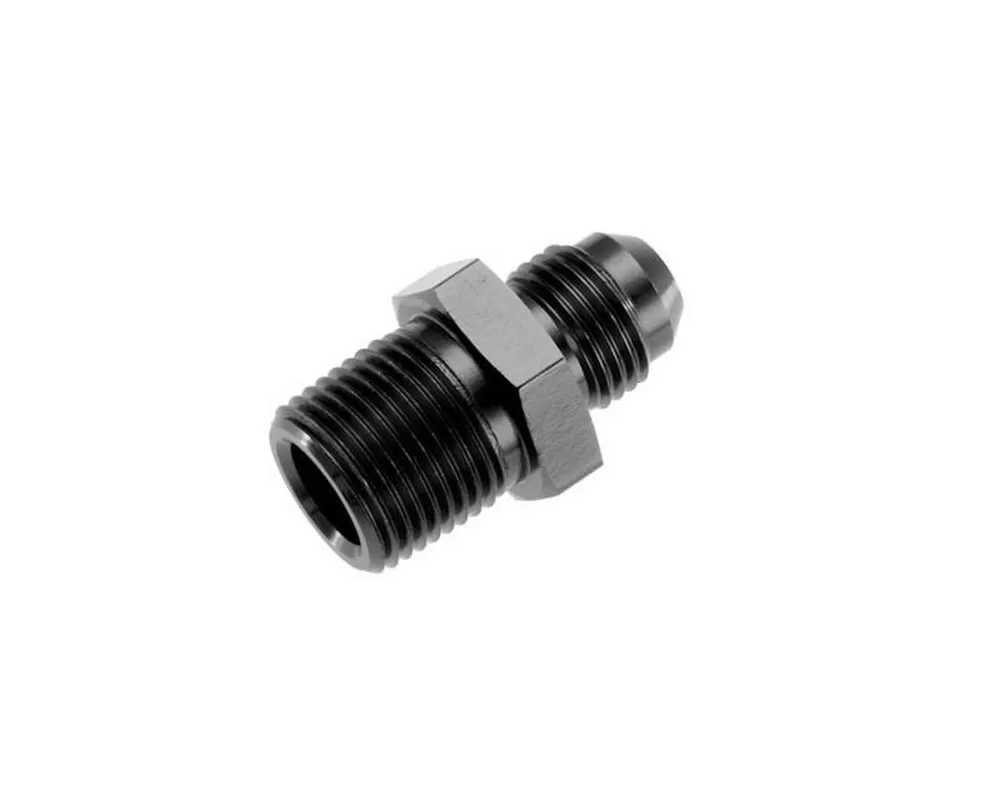 Redhorse Performance -03 Straight Male Adapter to -02 (1/8") NPT Male - Black - 816-03-02-2