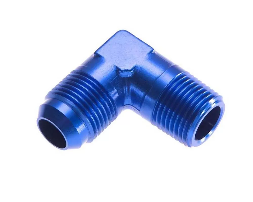 Redhorse Performance -03 90 Degree Male Adapter to -04 (1/4") NPT Male - Blue - 822-03-04-1