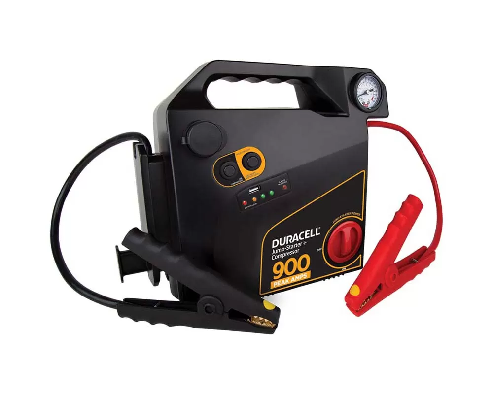 Duracell 900 Amp Portable Emergency Jumpstarter With Air Compressor - DRJS30C