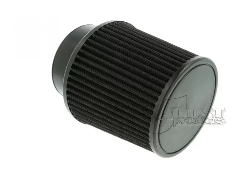 BOOST Products Universal Air Filter 89mm (3-1/2") ID Connection, 127mm (5") Length, Black - IN-LU-127-089