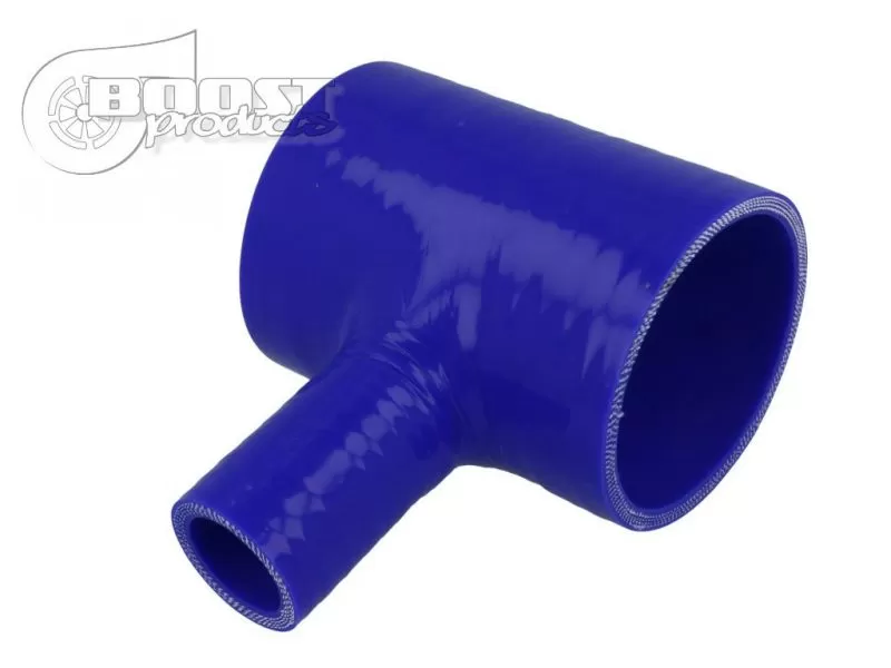 BOOST Products Silicone T-piece Adapter 60mm (2-3/8") ID / 25mm (1") Branch ID / Blue - 3279906025
