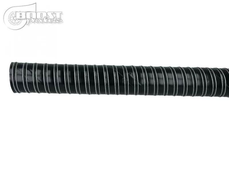 BOOST Products Silicone Air Duct Hose 25mm (1") ID, 2m (6') Length, Black - IN-KS-025-2B