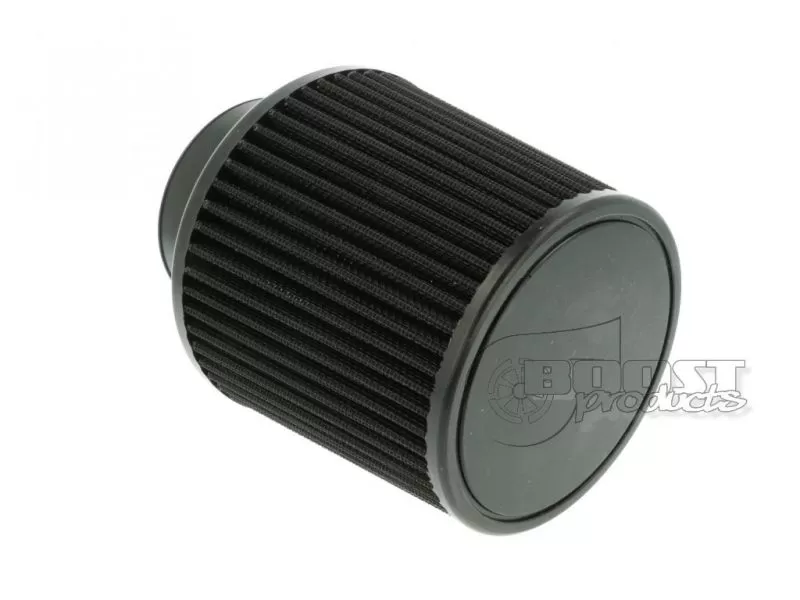 BOOST Products Universal Air Filter 76mm (3") ID Connection, 127mm (5") Length, Black - IN-LU-127-076