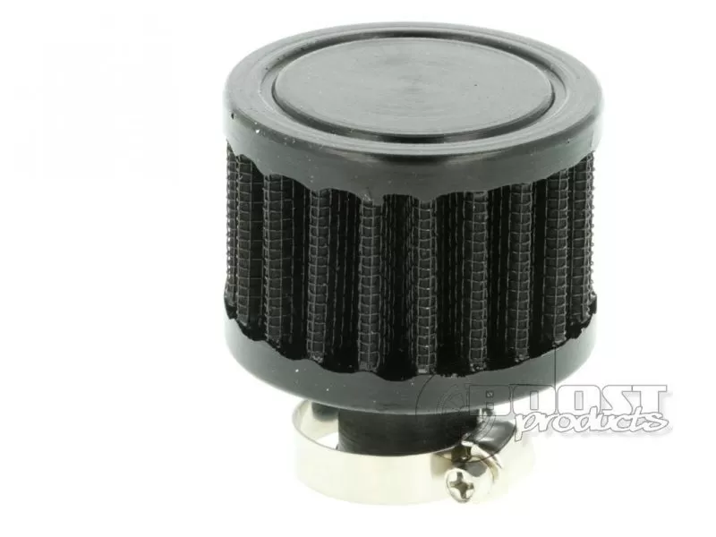 BOOST Products Crankcase Breather Filter with 9mm (3/8") ID Connection, Black - IN-LU-050-009