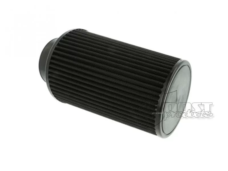 BOOST Products Universal Air Filter 76mm (3") ID Connection, 200mm (7-7/8") Length Black - IN-LU-200-076