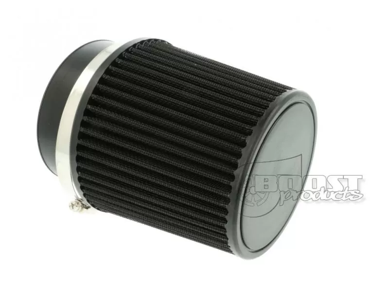 BOOST Products Universal Air Filter 100mm (3-15/16") ID Connection, 127mm (5") Length Black - IN-LU-127-100