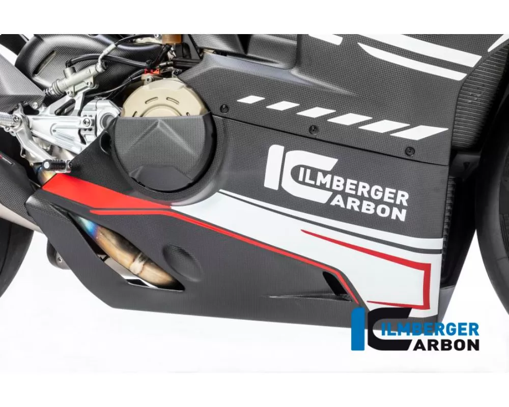 Ilmberger 1pc Gloss Akrapovic Slip On Bellypan Ducati Panigale V4/V4 R/S 2018+ - VEU.036.DPV4G.K