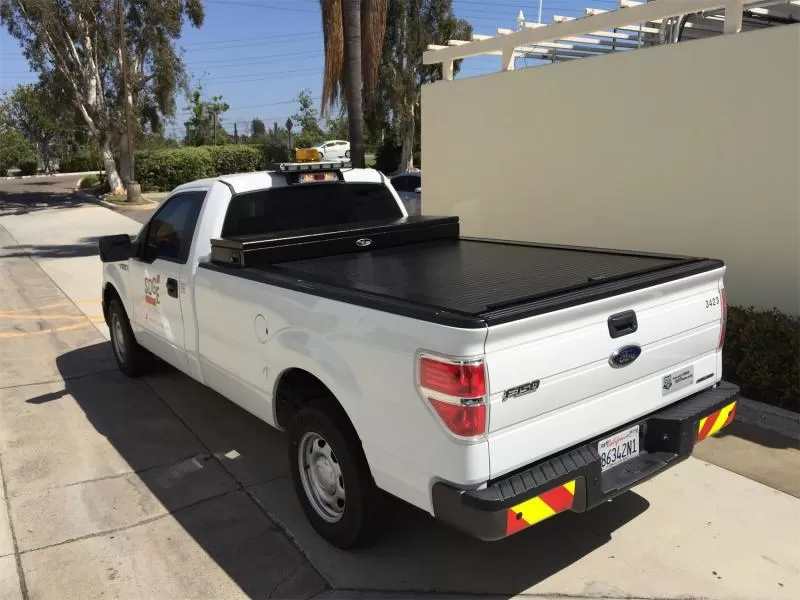 Truck Covers USA Full Size Toolbox and Hard Retractable Roll-up Tonneau Cover Combination Toyota Tacoma 2016-2020 - CRT446