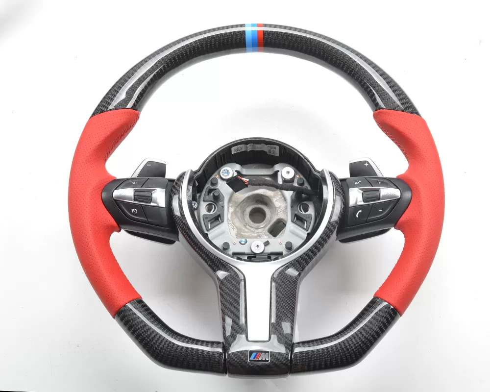 BMW 2 | 3 | 4 | 5 | 6 | X Series M Sport 3 Spoke OEM Upgraded Customized Steering Wheel - VR-BMW-F3X-STRWHL