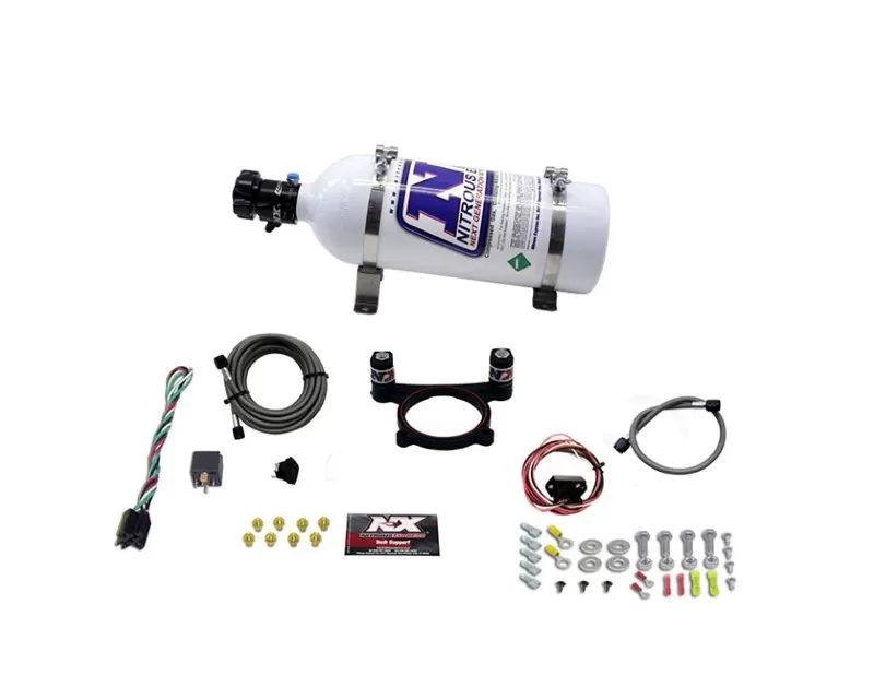 Nitrous Express Coyote 4 Valve Nitrous Plate Kit (50-200HP) With 5 Pound Bottle Ford Mustang GT 5.0L 2011-2022 - 20948-05