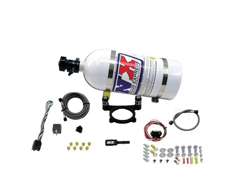 Nitrous Express Coyote 4 Valve Nitrous Plate Kit (50-200HP) With 10 Pound Bottle Ford Mustang GT 5.0L 2011-2022 - 20948-10