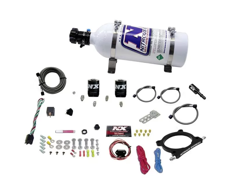 Nitrous Express High Output Nitrous Plate Kit (50-250HP) With 5 Pound Bottle Ford Mustang GT 5.0L 2011-2022 - 20951-05