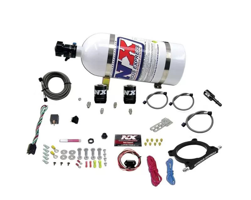 Nitrous Express High Output Nitrous Plate Kit (50-250HP) With 10 Pound Bottle Ford Mustang GT 5.0L 2011-2022 - 20951-10